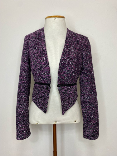 Blazer Calvin Klein Cropped Tweed Tamanho Pp