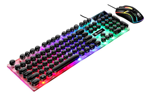 Kit Gamer Teclado Semimecánico + Ratón 3200 Dpi Gamer Corda