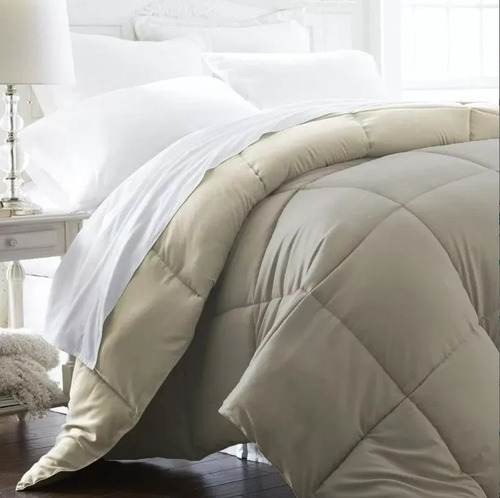 Acolchado Edredón Reversible Símil Plumón Duvet 1 1/2 Plazas