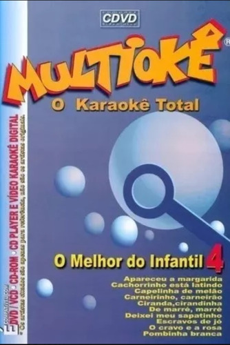 Cdvd Multioke O Melhor Do Infantil Vol. 4  Original Karaoke