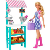 Barbie Puesto De Mercado Original Mattel Muchos Accesorios