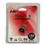 Usb Wifi Nia 150 Mbps An-37w Conexión Directa Ideal Portátil