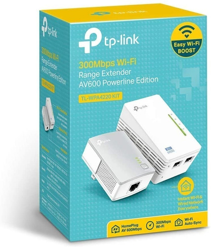 Repetidor Sinal Wi-fi Power Line Tp Link Kit Rede Elétrica