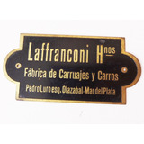 Laffranconi Insignia Antigua Carruaje Mar Del Plata Caballo