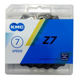 Corrente Bike Mtb Speed 7 Velocidades Fina 116 Elos Kmc Z7