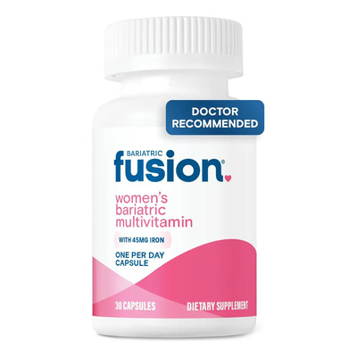 Bariatric Fusion Womens Bariatric Multivitamin With Iron 30 Cápsulas Suplemento dietético con hierro vitamina B12 y ácido fólico para energía y salud femenina | Meses sin interés