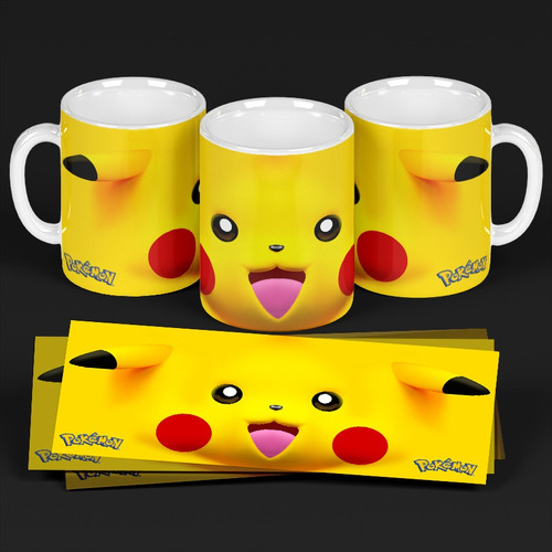 Taza De Cerámica Pikachu 3d Importada En Caja