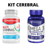 Combo Cerebral - Omega 3 Multivitaminas Az - Nutrigenes