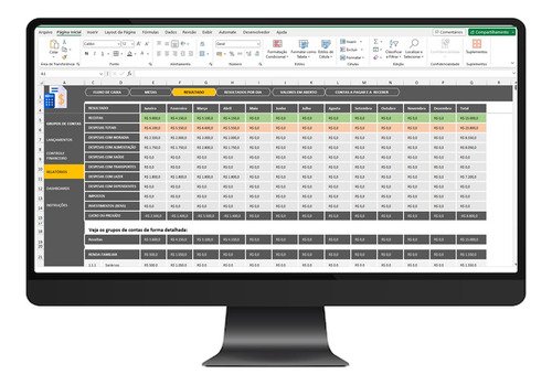 Planilha De Orçamento Pessoal E Familiar Em Excel