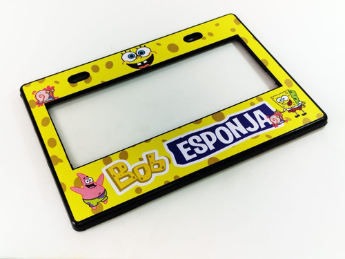 Bob Esponja Marco Matricula Porta Placas Para Motocicleta