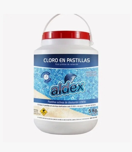 Cloro Pastillas Aldex 50 Grs X 5 Kg