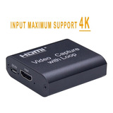 Tarjeta De Captura De Vídeo Hdmi A Usb 2.0 Mini 4k 1080p