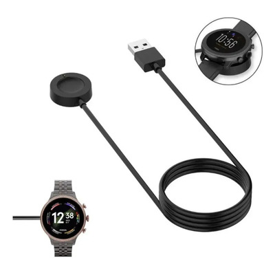 Eonspark cargador para smartwatch Fossil 6ª generación y Michael Kors, base\u002Fadaptador de carga USB, cable de carga magnético para reloj inteligente, color negro. | Meses sin interés