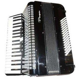 Acordeon Negro Parquer 96 Bajos 37 Teclas 7+2 Registros