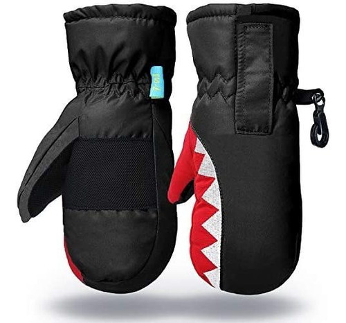 Guantes De Invierno Fáciles De Poner Para Niños De 3-7 Años.