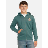 Poleron Pull Over Company Turquesa Juvenil Maui And Sons