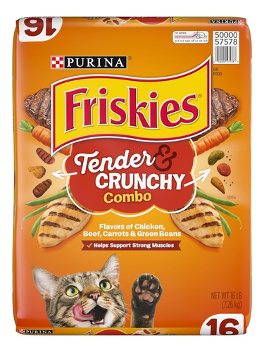 Purina Friskies - Combo De Comida Seca Para Gatos, 16 Libras