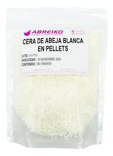 Cera De Abeja Blanca En Pellets 250 Gramos