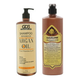 Kit Argan Oil: Shampoo Gd3 1 L + Acondicionador Babyliss 1 L