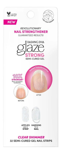 Uñas Adhesivas Glaze Color - Shimmer