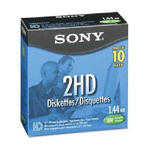 Diskettes Sony 3.5  2hd 1.44 Mb Caja Con 10 Piezas