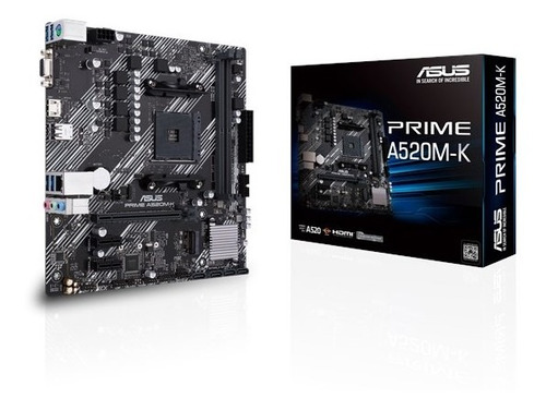 Tarjeta Madre Asus Prime A520m-k Am4 Amd 3ra Gen Ryzen Ddr4