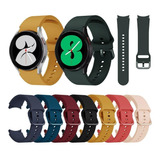 Pulseira Silicone Compatível Samsung Galaxy Watch4 40/44mm Cor Cinza Largura 4044