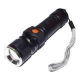 Linterna Led Recargable Usb Bolsillo, Tactica Zoom Camping