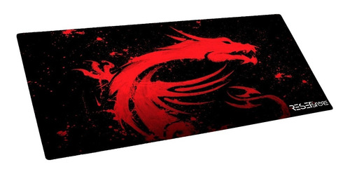 Pad Mouse Gaming Xxl Msi Dragon Black Red  80cm X 30cm X 3mm