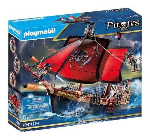 Playmobil Barco Pirata Calavera + Figuras Pirates 70411 Ed