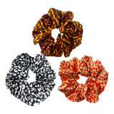 Scrunchies Xl Maxi Collet / Leopardo Pequeño / Unidad