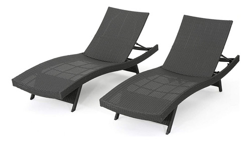 Juego De Sillas Ajustables Chaise Lounge Lakeport Para Exter