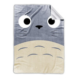 Frazada Cover Me Polar Con Diseño Totoro/gris
