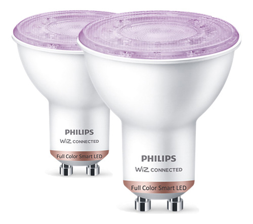 Lampara Led Inteligente Philips Wifi Smart Color Gu10 X2 Un