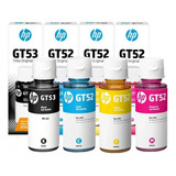 Kit 4 Botes De Tinta Hp Gt51/53 Gt 52 Impresora Hp 5810/5820