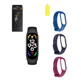 Xiaomi Mi Band 7 + Kit 3 Pulseira Masculino + Pelicula