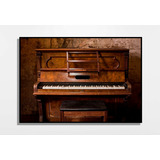 Cuadro Decorativo Textura  Piano Antiguo   40x28cm