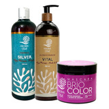 Shampoo Silver Marina Vital +mascara Briocolor + Acondic