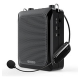 Amplificador De Voz Bluetooth Con Micrófono Inalámbrico Color Negro Potencia De Salida Rms 25 W