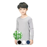 Camiseta De Niños De Bamboo Cuello Redondo