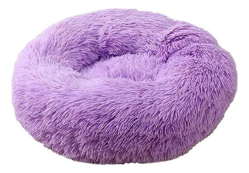 Cama Antiestrés Felpa Suave Gato Perro Mascota 50 Cm