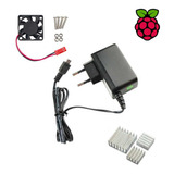 Fonte 5v 3a + Cooler + Dissipadors Raspberry Pi 3 Pi3 B E B+