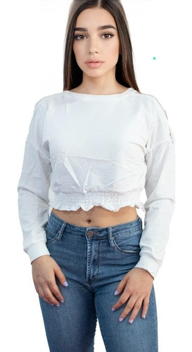 Crop Top Mujer Blusa Dama Playeras Casual Mangas Moda 