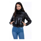 Campera Mujer Inflable Puffer Dama Metalizada Impermeable