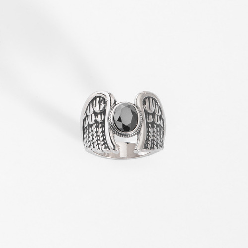 Anillo Para Caballero Marca Nice Baño Platino 423582