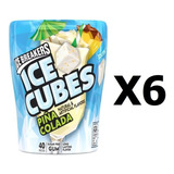 Goma De Mascar Ice Cubes Piña Colada 6 Botes (con 40pzs C/u