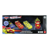 Disney Cars Glow Racers Paquete De 4 Rayos Mcqueen, Mater, C