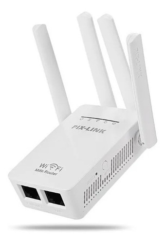 Repetidor Amplificador Señal Wifi 4antenas Rompemuros 2,4ghz