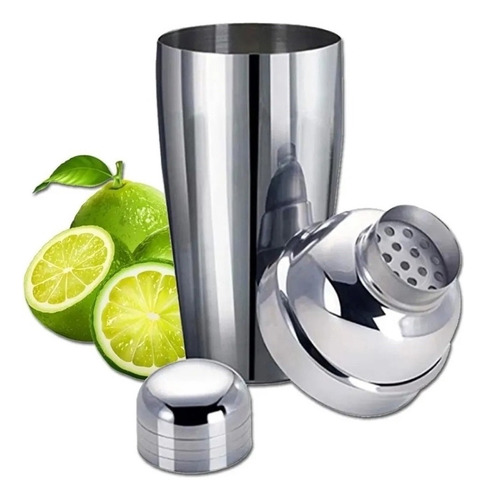 Coqueteleira Aço Inox 750ml Copo P/ Drinks Bebida Caipirinha