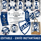 Kit Imprimible Candybar Quilmes Atlético Club 100% Editable